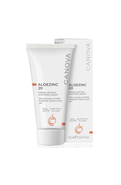 Canova Aloe Zinc 20 Emulsione Lenitiva con Ossido di Zinco, 75ml Canova Aloe Zinc 20 Emulsione Lenitiva con Ossido di Zinco, 75ml