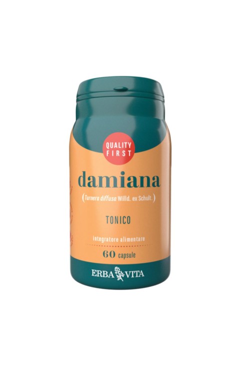 Damiana Integratore Tonico Energetico, 60 Capsule Damiana Integratore Tonico Energetico, 60 Capsule