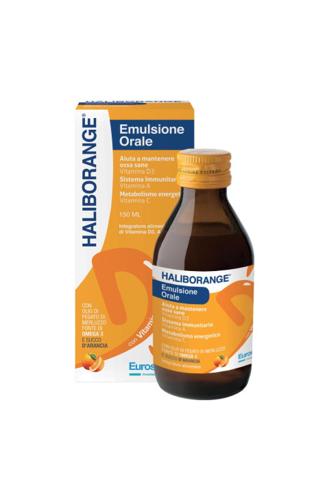 Haliborange Emulsione Orale Integratore Alimentare con Vitamina C, 150 ml