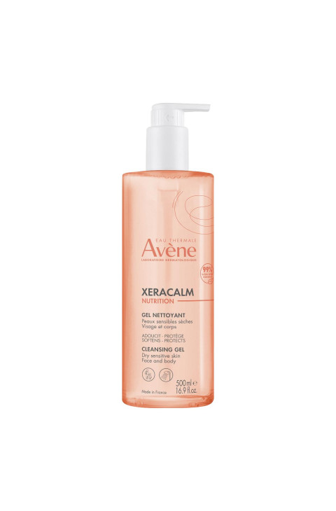 Avène XeraCalm Nutrition - Gel Detergente per Pelle Secca, 500ml