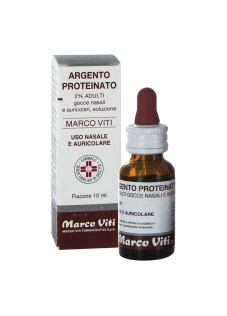 Argento Proteinato Marco Viti 2% Adulti Decongestionante Gocce 10 Ml