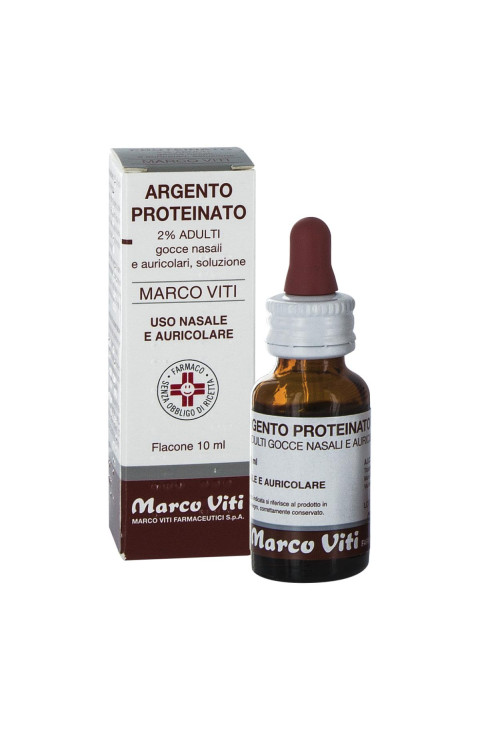 Argento Proteinato Marco Viti 2% Adulti Decongestionante Gocce 10 Ml Argento Proteinato Marco Viti 2% Adulti Decongestionante Gocce 10 Ml