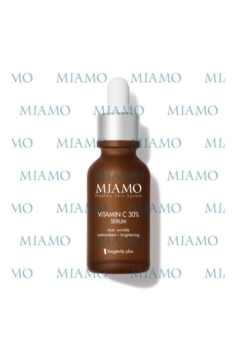 Miamo Longevity Plus - Vitamin C 30% Serum Siero Anti Rughe Antiossidante, 30ml