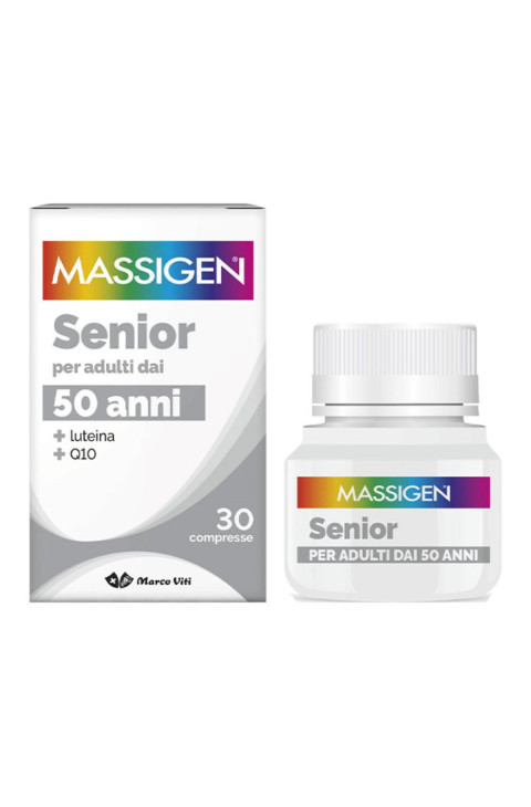 Massigen Senior Integratore Vitamine e Minerali per Adulti 50 Anni, 30 Compresse
