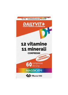 Massigen Dailyvit+ 13 Vitamine 9 Minerali Integratore, 60 Compresse

