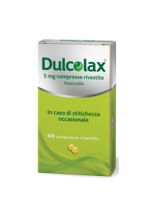 Dulcolax Compresse 5mg Bisacodile Trattamento Stitichezza Occasionale, 40 Compresse Rivestite
