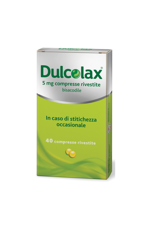 Dulcolax Compresse 5mg Bisacodile Trattamento Stitichezza Occasionale, 40 Compresse Rivestite
