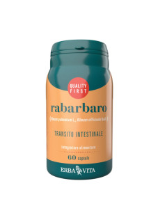 Rabarbaro Integratore Transito Intestinale, 60 Capsule