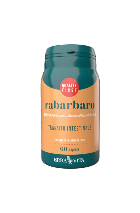 Rabarbaro Integratore Transito Intestinale, 60 Capsule Rabarbaro Integratore Transito Intestinale, 60 Capsule
