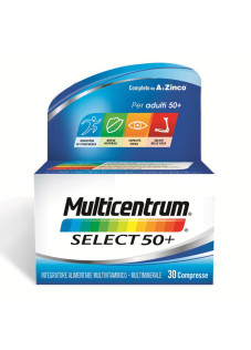 Multicentrum Select 50+ Integratore Multivitaminico Vitamina B Calcio, 30 Cpr