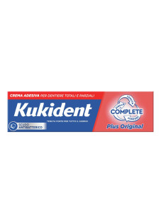 Kukident Complete Plus Original Crema Adesiva Dentiere Aroma Menta Leggera, 40g