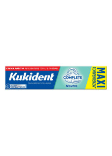 Kukident Complete Neutro MAXI Crema Adesiva per Dentiere Aroma Neutro, 65g