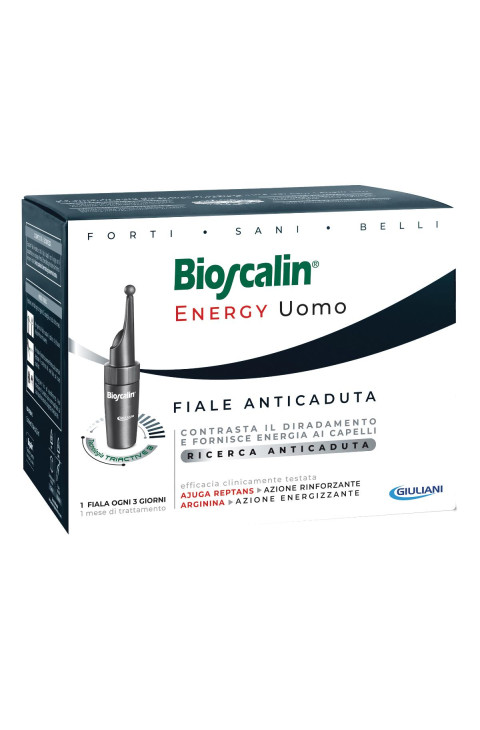 Bioscalin Energy - Fiale Anticaduta Capelli Uomo, 10 Fiale x 3,5 ml