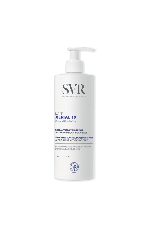 SVR Xérial - 10 Lait Corps Latte Corpo Idratante 24H Levigante, 400ml