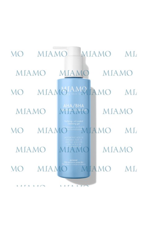 Miamo Acnever - AHA/BHA Purifying Cleanser Gel Detergente Purificante, 250ml