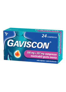 Gaviscon*24cpr Menta 500+267mg