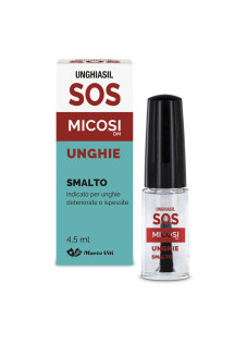 Unghiasil SOS Micosi Flacone Di Vetro Con Pennello Applicatore 5 ml