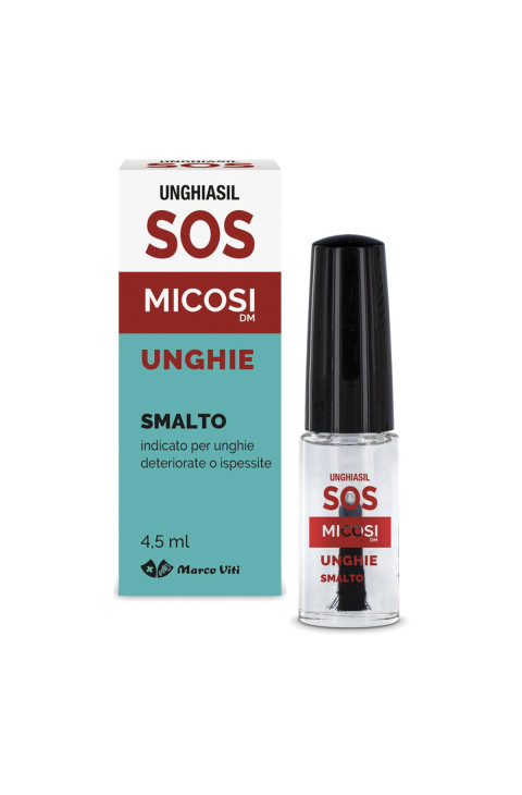 Unghiasil SOS Micosi Flacone Di Vetro Con Pennello Applicatore 5 ml