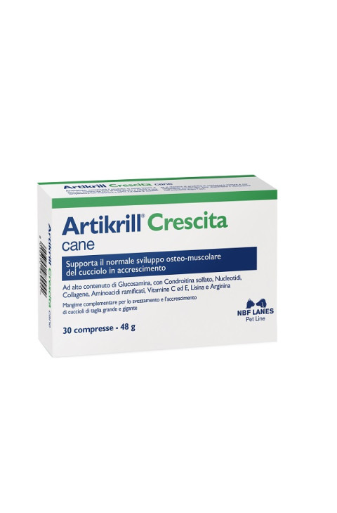 Artikrill Crescita Cane mangime complementare per il normale sviluppo osteo-articolare dei cuccioli 60 compresse

