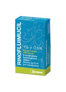 RinoFluimucil Spray Nasale 1%+0,5% N-Acetilcisteina Riniti 10 ml