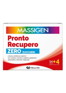Massigen Pronto Recupero - Zero Zuccheri Integratore, 14 Bustine + 4 Bustine