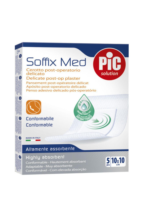 Pic Artsana Cerotto In Tessuto Non Tessuto Soffix Med 10x10 cm 5 Pezzi