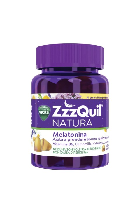 zzQuil Natura Integratore Melatonina per Dormire Mango e Banana, 30 Pastiglie zzQuil Natura Integratore Melatonina per Dormire Mango e Banana, 30 Pastiglie
