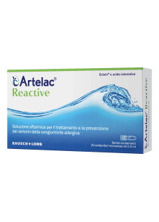 Artelac Reactive Occhi Sensibili Reattivi 20 Flaconcini Da 0,5 ml