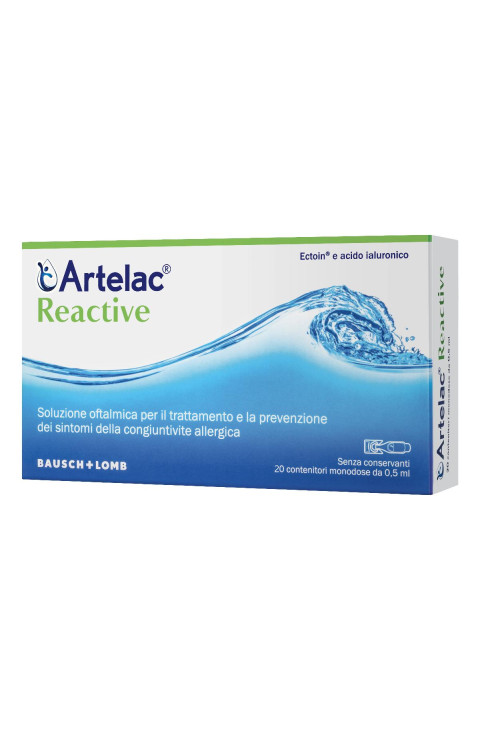 Artelac Reactive Occhi Sensibili Reattivi 20 Flaconcini Da 0,5 ml