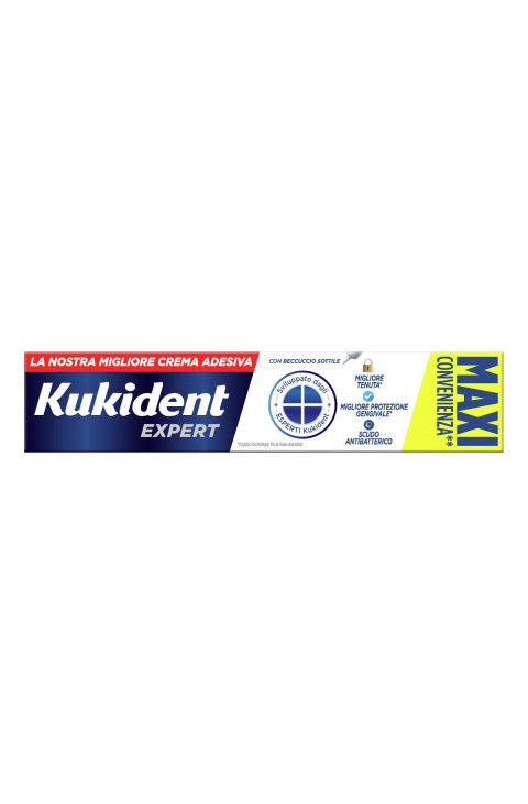 Kukident Expert MAXI Crema Adesiva per Dentiere Aroma Menta Delicata, 57g