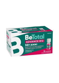 Be-Total Advance B12 Integratore Vitamina B12 Vitamina B Zinco, 15 Flaconcini