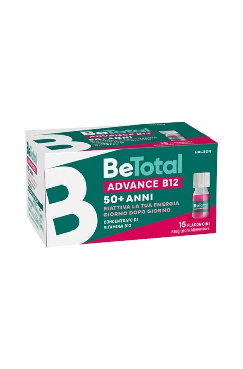 Be-Total Advance B12 Integratore Vitamina B12 Vitamina B Zinco, 15 Flaconcini