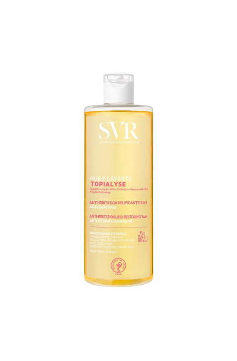 SVR Topialyse - Huile Lavante Detergente Relipidante Anti-Prurito 24H, 400ml SVR Topialyse - Huile Lavante Detergente Relipidante Anti-Prurito 24H, 400ml