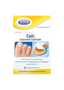 Scholl Cerotti Callifughi Rimozione Calli Duri 4 Cerotti + 4 Dischetti