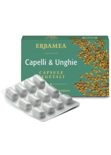 Erbamea Capelli & Unghie Integratore Alimentare, 24 Capsule Vegetali