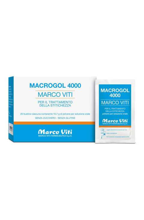 Macrogol 4000 Dispositivo Medico per la Stitichezza, 20 bustine