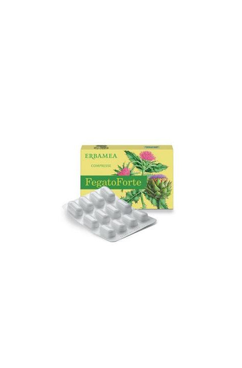 Erbamea Fegato Forte Integratore Alimentare Depurativo, 24 Compresse