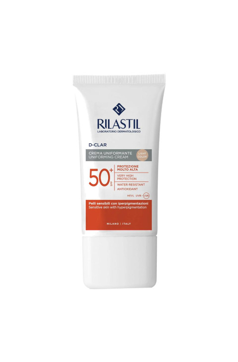 Rilastil D-Clar SPF50+ Crema Fotoprotettiva Colorata Light, 40ml Rilastil D-Clar SPF50+ Crema Fotoprotettiva Colorata Light, 40ml