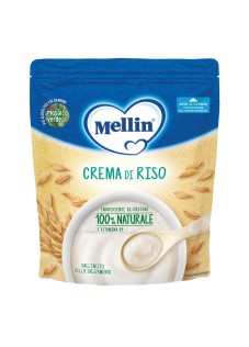 Mellin Crema di Riso, dal 4° mese, Ingredienti di origine 100% Naturale e Vitamina B1, 200g
