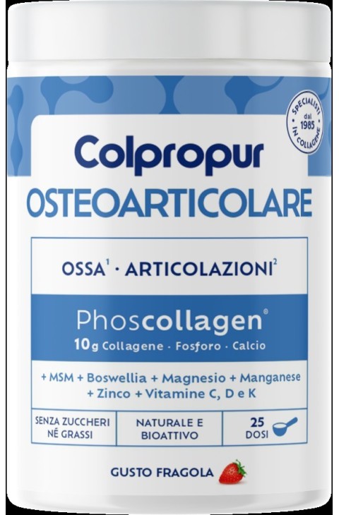 Protein SA Colpropur - Integratore Benessere Osteoarticolare Gusto Fragola, 340g

