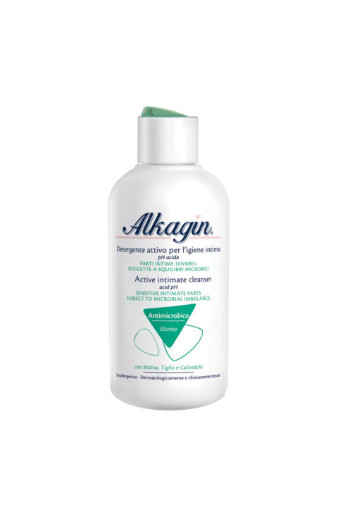 Alkagin Detergente Intimo Attivo con Complesso Antimicrobico a pH Acido 250ml