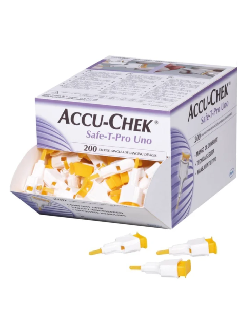 ACCU-CHEK SAFE T-PRO UNO 200PZ