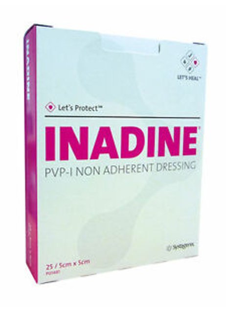 INADINE MEDIC 5X5CM 25PZ