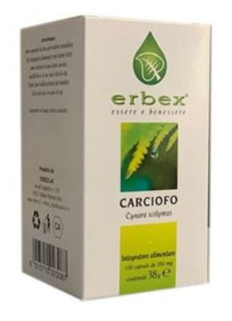 CARCIOFO 100 Cps 380mg   ERBEX