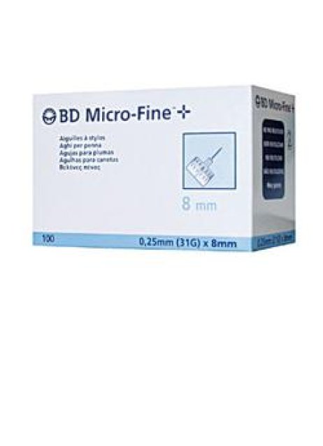 BD MICROFINE AGO G31 8MM 100PZ