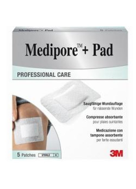 MEDIPORE+PAD MED 10X10CM 5PZ