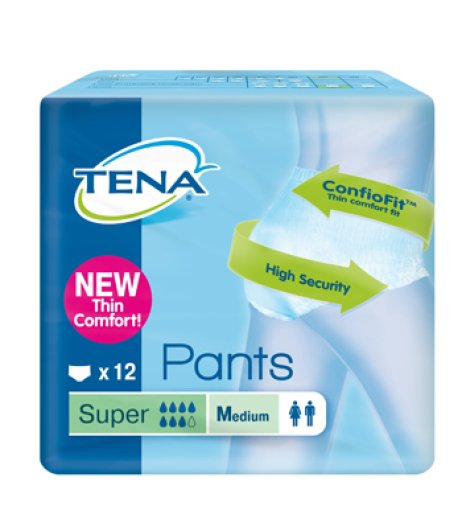 TENA PANTS SUPER M NEW 12PZ 3534