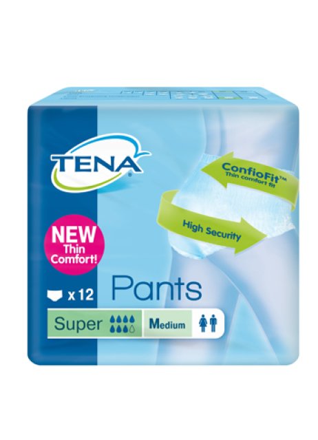 TENA PANTS SUPER M NEW 12PZ 3534