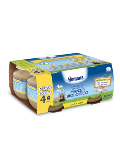 HUMANA OMOG MANZO BIO 4X80G