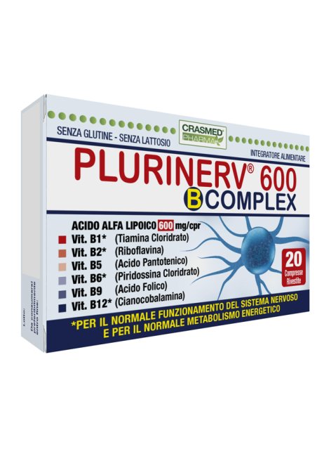 PLURINERV 600 B COMPLEX 20CPR